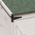 vidaXL Abri de jardin Blanc 59 5 x 56 x 176 5 cm Bois de Sapin Massif
