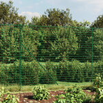 vidaXL Clôture en treillis métallique vert 1 6x25 m acier galvanisé