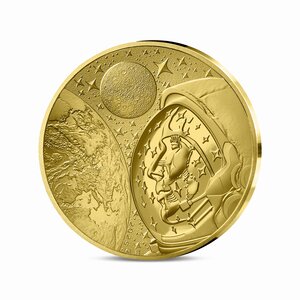 L'Odyssée Spatiale avec Thomas Pesquet  Monnaie de 20€ 1/10 Oz Or