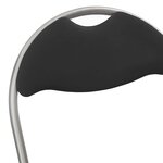 vidaXL Chaise pliante 8 pc Simili cuir Noir et gris 48 x 43 5 x 81 cm