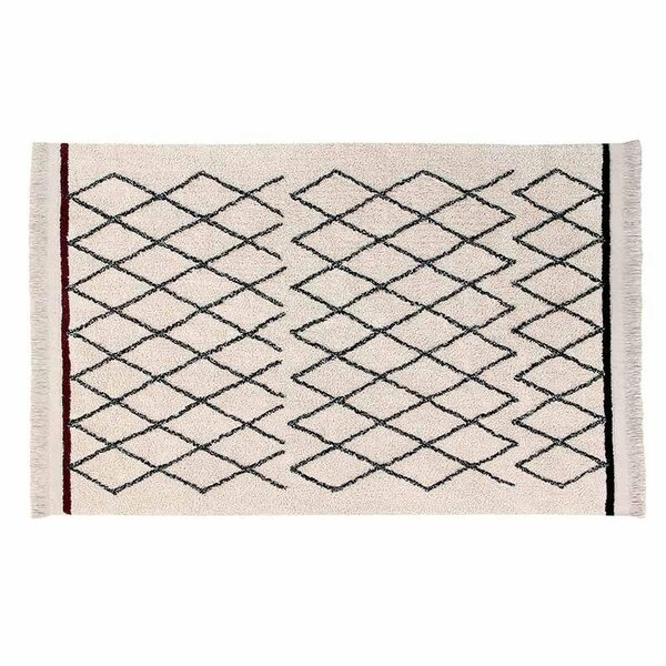 Tapis coton Berbère Criss - beige - 120 x 170