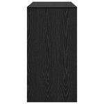 vidaXL Bureau d'écriture en chêne noir Chêne noir Bois d'ingénierie
