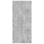 vidaXL Garde-robe Gris béton 90x52x200 cm Bois d’ingénierie