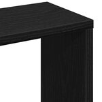 vidaXL Étagère murale Chêne noir 36x16x90 cm Bois d'ingénierie