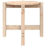 vidaXL Table basse Ø 52 5x45 cm Bois massif de pin