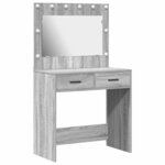 vidaXL Table de Toilette Gris Sonoma 78 5 x 41 x 135 cm