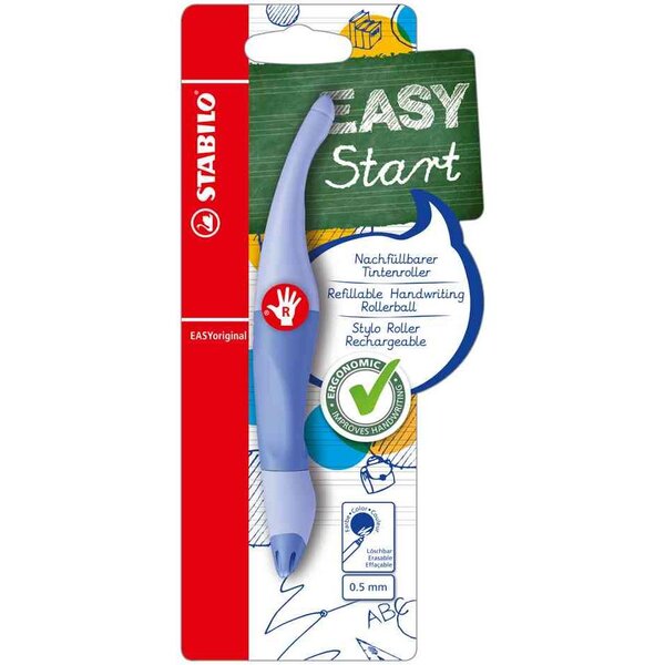 Stylo roller easyoriginal  droitiers  bleu nuage stabilo