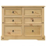 vidaXL Commode Corona 112x48x91 cm bois massif de pin