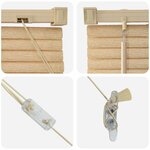 vidaXL Store Vénitien Marron clair avec motif 213 x 130 cm PVC