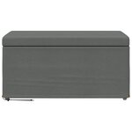 vidaXL Tabouret Gris foncé 81 x 41 x 40 cm Tissu et bois stratifié