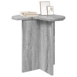 vidaXL Table d'appoint Sonoma gris Ø 39 x 38 cm Bois d'ingénierie