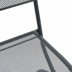 vidaXL Chaises de jardin 2 Pièces Anthracite 52 5 x 46 x 82 cm Fer