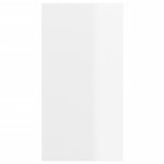 vidaXL Meuble TV mural Blanc brillant 37x37x72 cm Bois d’ingénierie