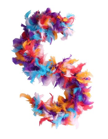Boa plumes multicolores 1 m - MegaCrea DIY