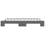 vidaXL Lit de jour avec lit gigogne gris foncé 80x200 cm tissu