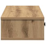 vidaXL Étagère murale avec tiroirs chêne artisanal bois d'ingénierie
