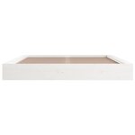 vidaXL Cadre de lit sans matelas blanc 180x200 cm bois massif