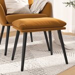 vidaXL Repose-pied Marron 45x29 5x35 cm Velours