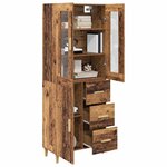 vidaXL Haut Armoire Bois Ancien 69 5 x 34 x 180 cm Bois d'ingénierie