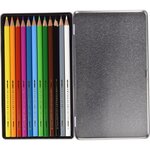 Crayons de couleur Swisscolor étui métal de 12 CARAN D'ACHE