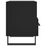 vidaXL Tables de chevet 2 Pièces noir 40x35x47 5 cm bois d’ingénierie