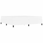 vidaXL Cadre de lit avec matelas Blanc 200 x 200 cm Faux cuir