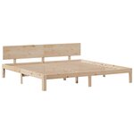 vidaXL Lit bibliothèque sans matelas 180x200 cm bois massif de pin