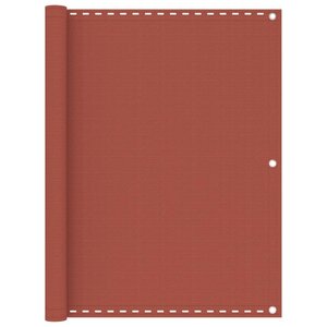 vidaXL Écran de balcon Terre cuite 120x600 cm PEHD