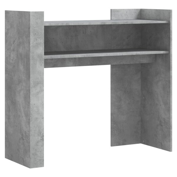 vidaXL Table console gris béton 100x35x90 cm bois d'ingénierie