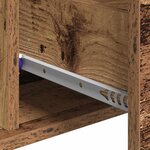 vidaXL Buffet avec tiroir Vieux bois 60 x 31 x 70 cm Bois d'ingénierie