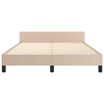 vidaXL Cadre de lit avec tête de lit sans matelas cappuccino 140x190cm