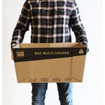 Pack and Move - Lot de 20 caisses en carton - 53 x 30 x 26 cm - Transport  déménagement  stockage