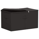 vidaXL Boîte de rangement 2 Pièces Anthracite 60 x 43 x 35 cm