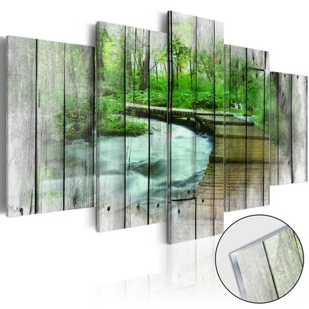 Tableau sur verre acrylique - forest of secrets [glass] l x h en cm 200x100