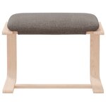 vidaXL Repose-pied Taupe 51x41x40 cm Tissu