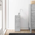 vidaXL Porte-parapluie Gris béton 20 x 20 x 55 5 cm Bois d'ingénierie