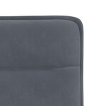 vidaXL Chaises à manger lot de 4 Gris foncé Velours