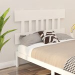 vidaXL Tête de lit Blanc 123 5x3x81 cm Bois massif de pin