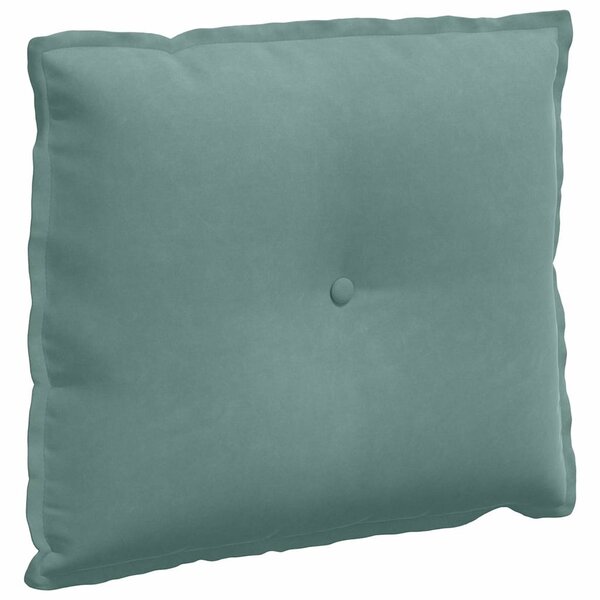 vidaXL Coussin de Dos Vert Mer 60 x 50 cm Tissu en velours côtelé
