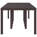 vidaXL Table de Jardin Marron 300 x 100 x 73 cm polyrotin