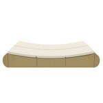 Vidaxl chaise longue d'extérieur résine tressée beige