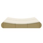 vidaXL Chaise longue d'extérieur Résine tressée Beige