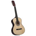 vidaXL Ensemble de guitare classique pour débutants 12 Pièces 4/4 39"