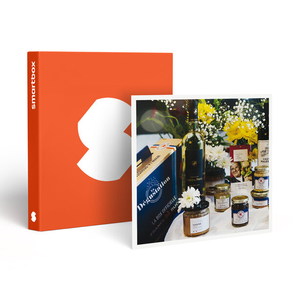 SMARTBOX - Coffret Cadeau Coffret L'Essai : 9 délices gourmet et 2 bouteilles de vin livrés à domicile -  Gastronomie