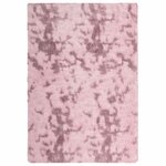 vidaXL Tapis Shaggy à poils longs NAVARRA rose poudré 200x290 cm