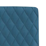 vidaXL Chaises à manger lot de 4 Bleu Velours