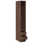 vidaXL Garde-robe chêne marron 30x50x200 cm bois d'ingénierie