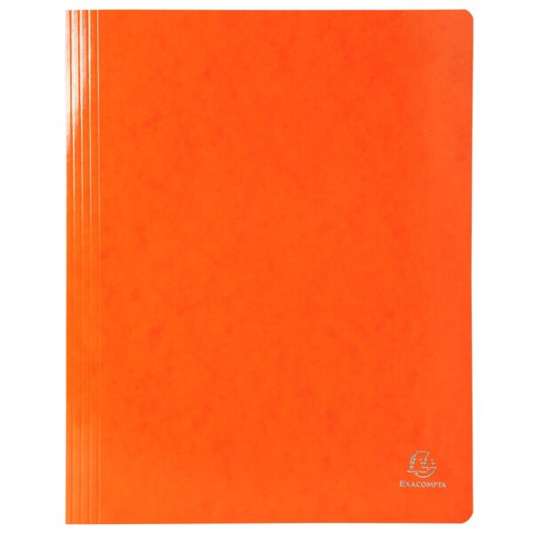 Chemise À Lamelle Carte Lustrée Pelliculée 355gm2 Iderama - A4 - Orange - X 25 - Exacompta
