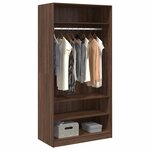 vidaXL Garde-robe chêne marron 100x50x200 cm bois d'ingénierie