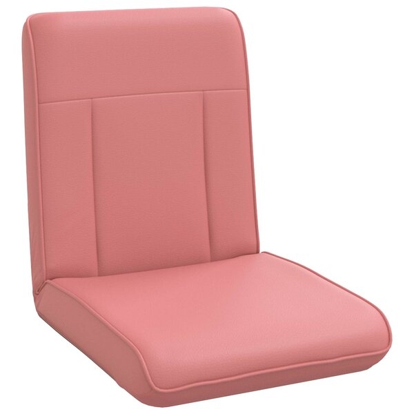 vidaXL Fauteuil de sol ajustable Rose Simili cuir